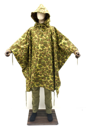 US Army WW2 Marines Corps Pacific Camo Poncho USMC Reversible Shelter Sheet Tarp