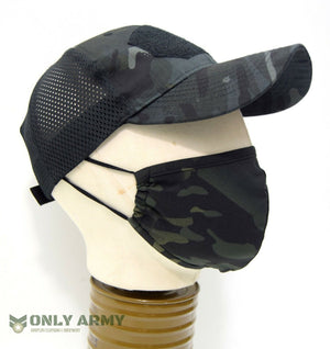 MULTICAM ® Night Camo Face Mask SF Army Thrudark Style MTP Black Face Covering