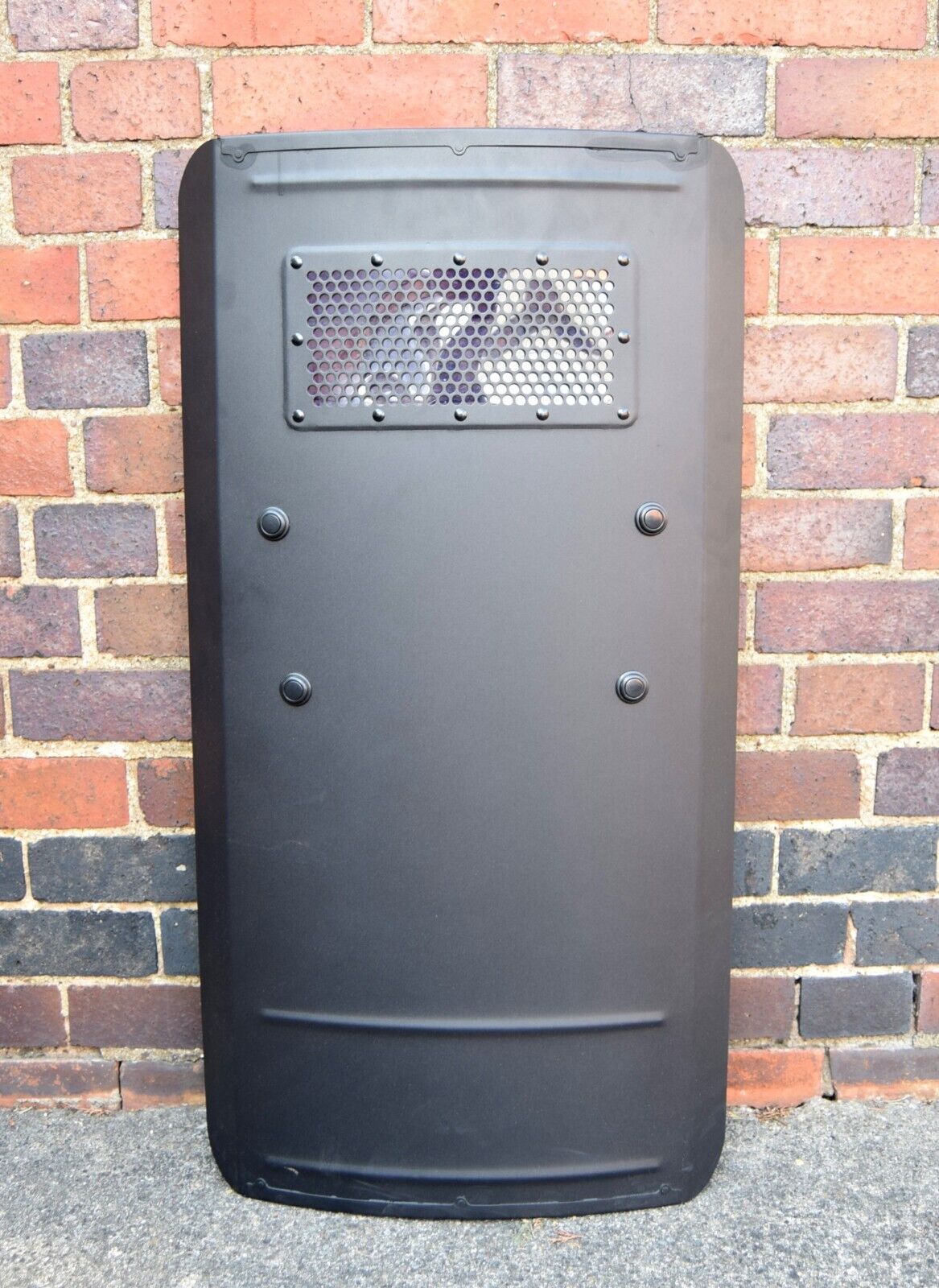 RARE Metal Ex Police Army Riot Shield Public Order Protective Armadill ...