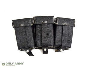 Repro German Army K98 Triple Ammo Pouch Leather Mauser Ammunition Pouch WW2 WWII