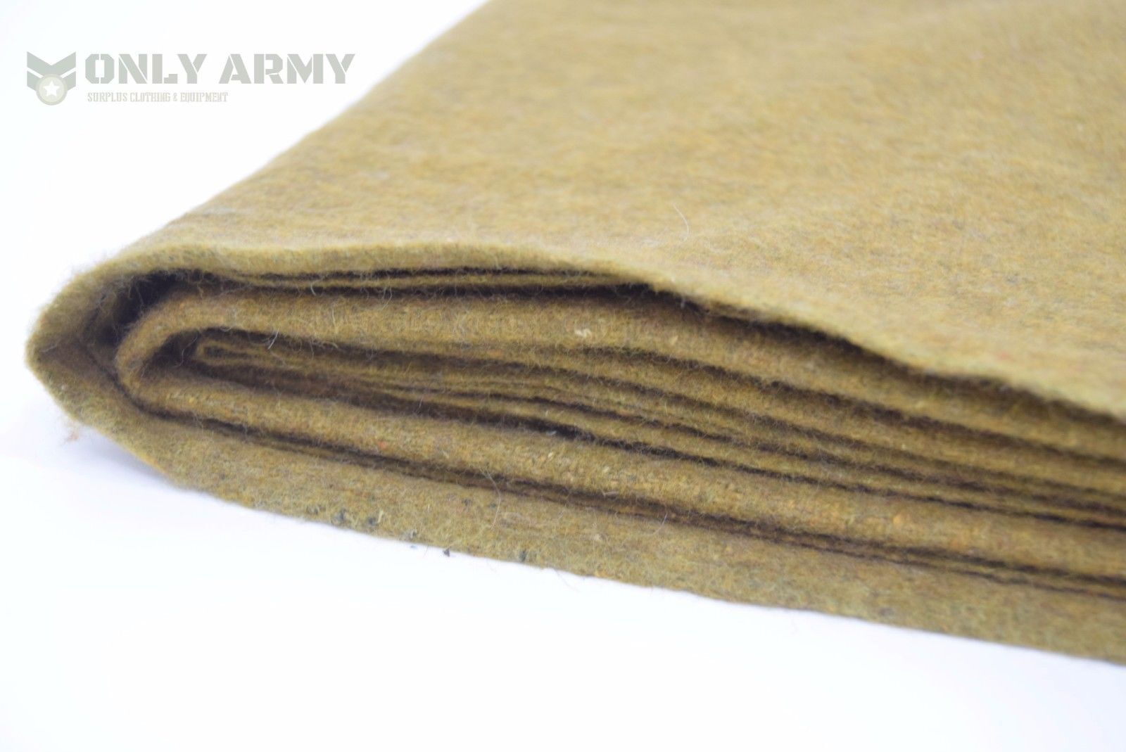 US Army Wool Blanket Military Bedding Premium Quality Mustard Brown WW ...
