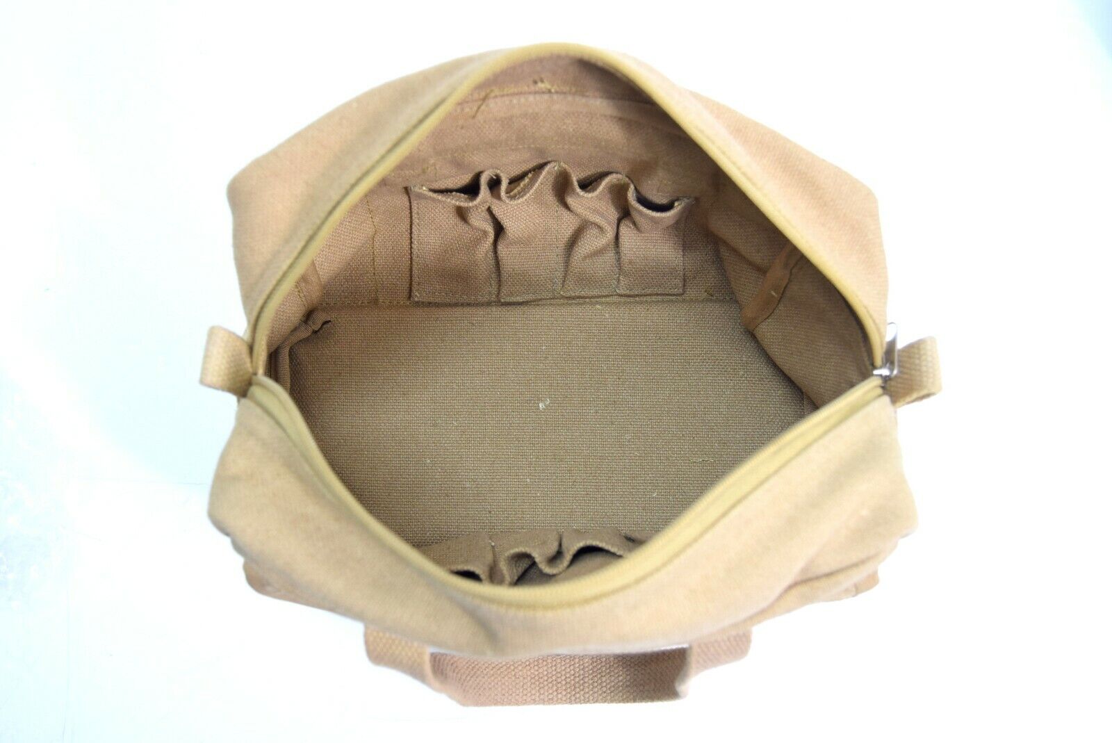US Army WW2 Style Canvas Tool Bag Very Strong Tankers Tools Kit Storage Bag Tan 