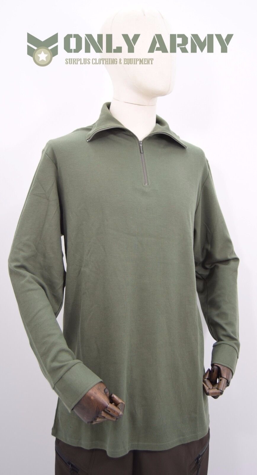 British Army Issue Thermal Norgie Shirt - Cold Weather Norwegian Long Sleeve Top, Surplus
