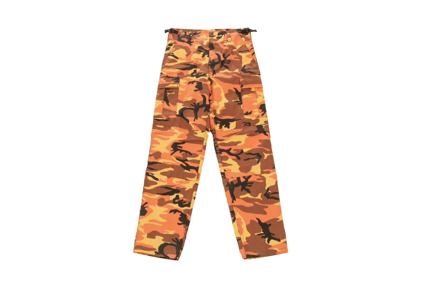Army Style High Vis Orange Camo Combat Trouser Cargo Pants BDU Work Outdoor