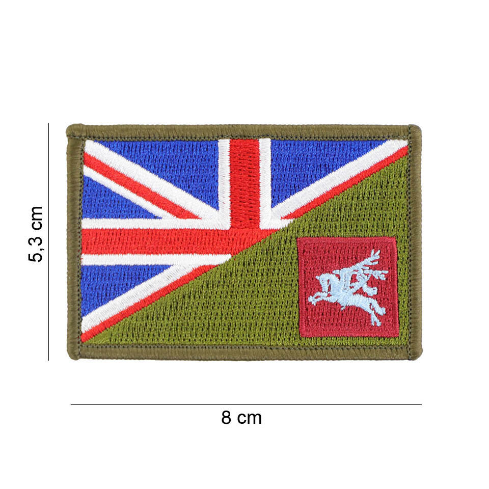 British Army Para Parachute Regiment Patch Military UK Pegasus GB Half Flag RARE