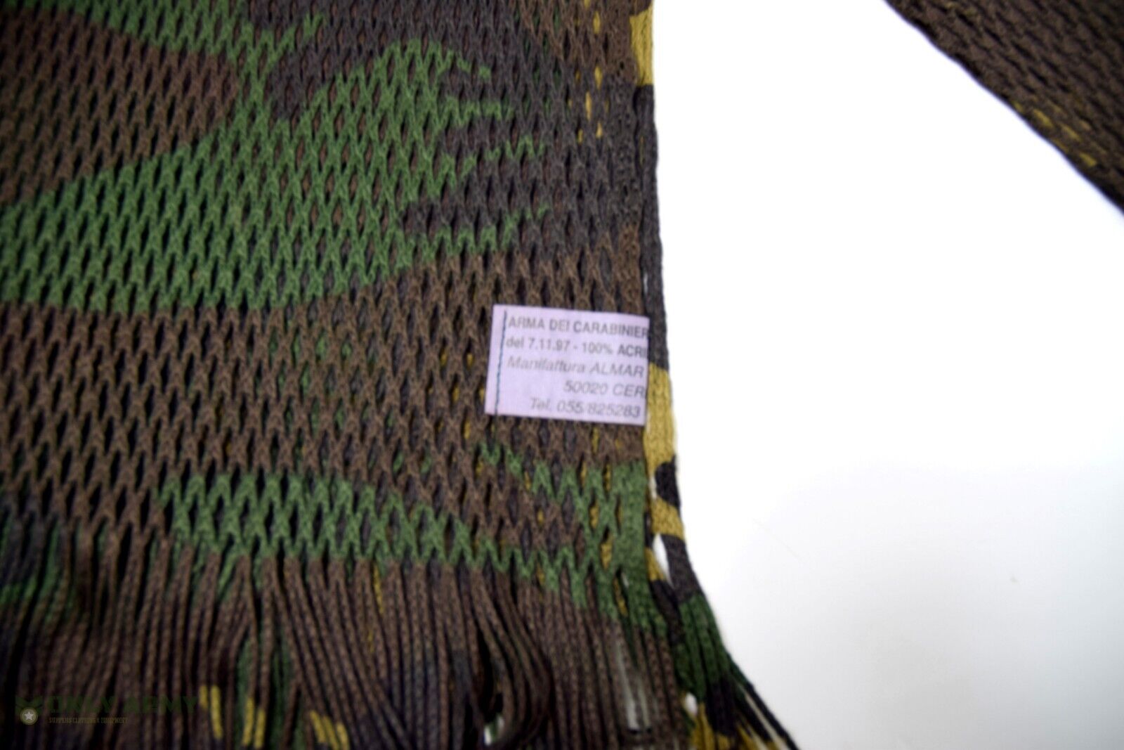 Premium Quality Italian Army Scrim Net Scarf Veil Camo Woodland Camouflage Neck
