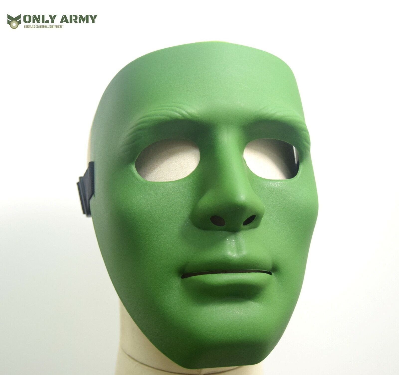 Olive Protective Full Face Mask Hockey Airsoft Plastic ABS Shield Special Forces
