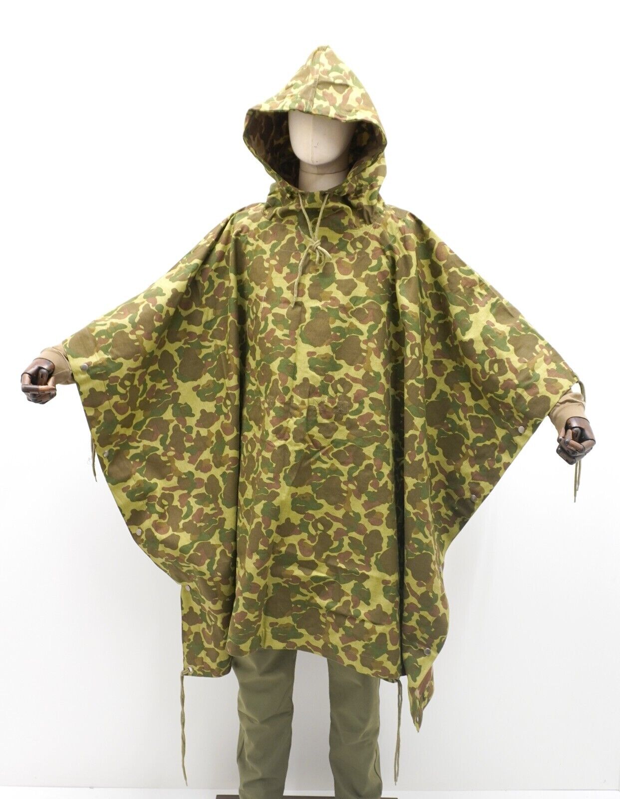 US Army WW2 Marines Corps Pacific Camo Poncho USMC Reversible Shelter Sheet Tarp