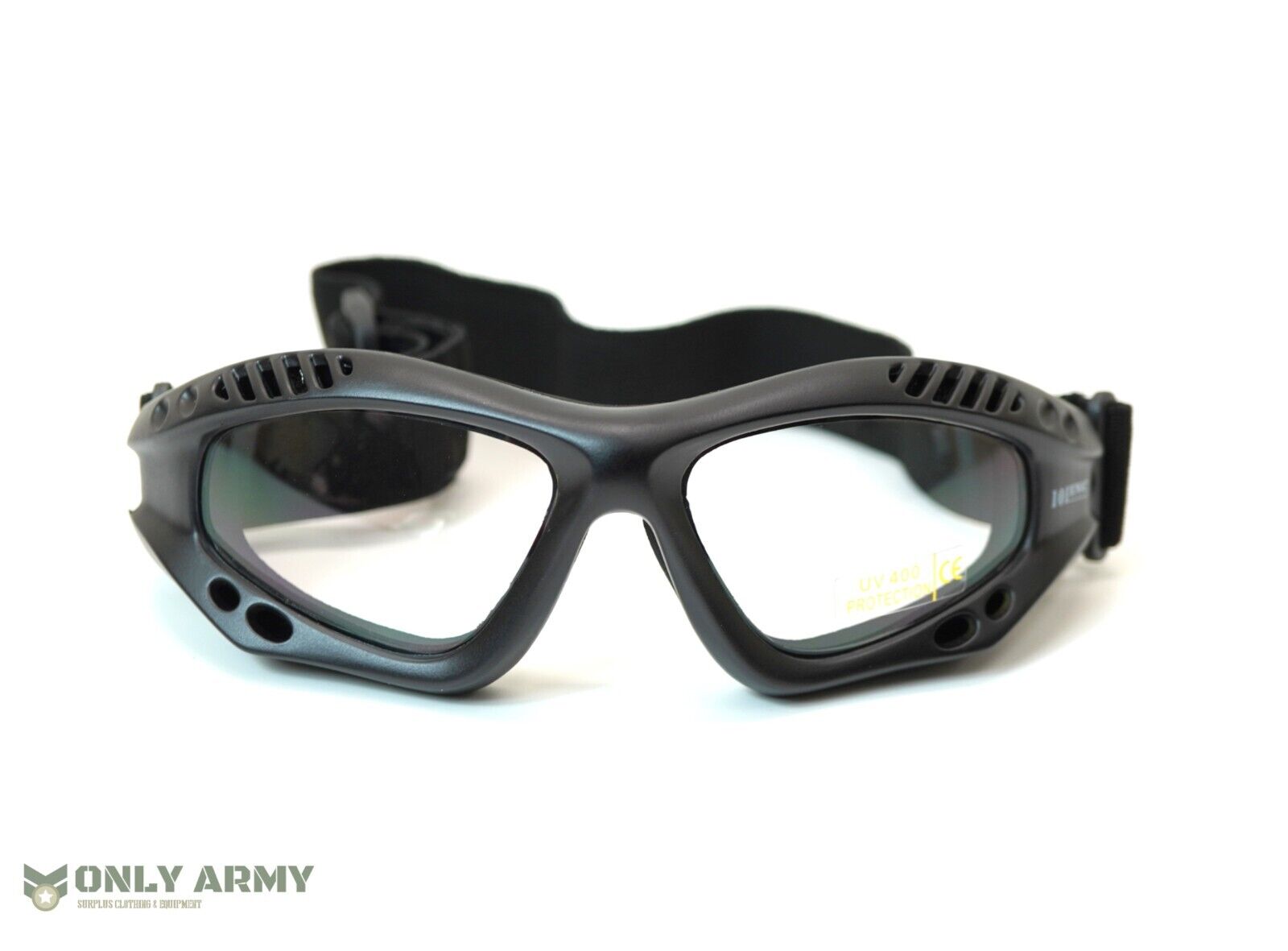 Army Military Style Black Tactical Goggles Eye Protection SF SAS SBS Glasses