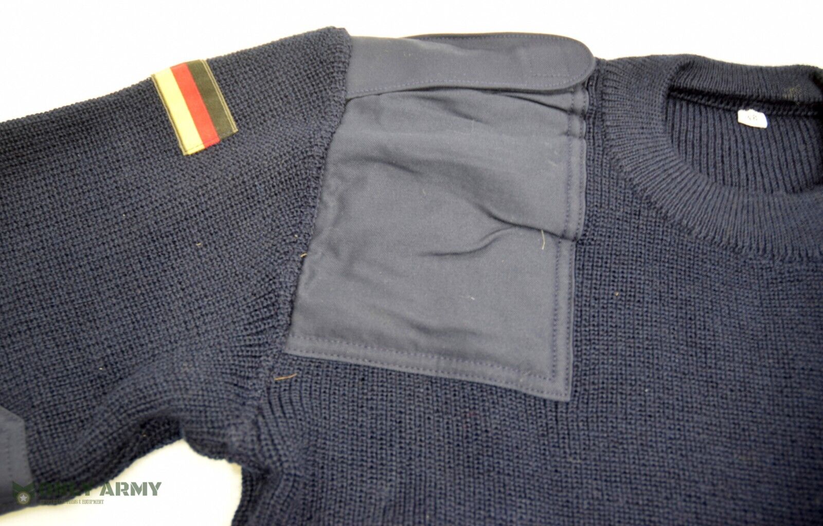 German Army Military Navy Wool Jumper Brand New EU48 UK Medium Marine Sweater