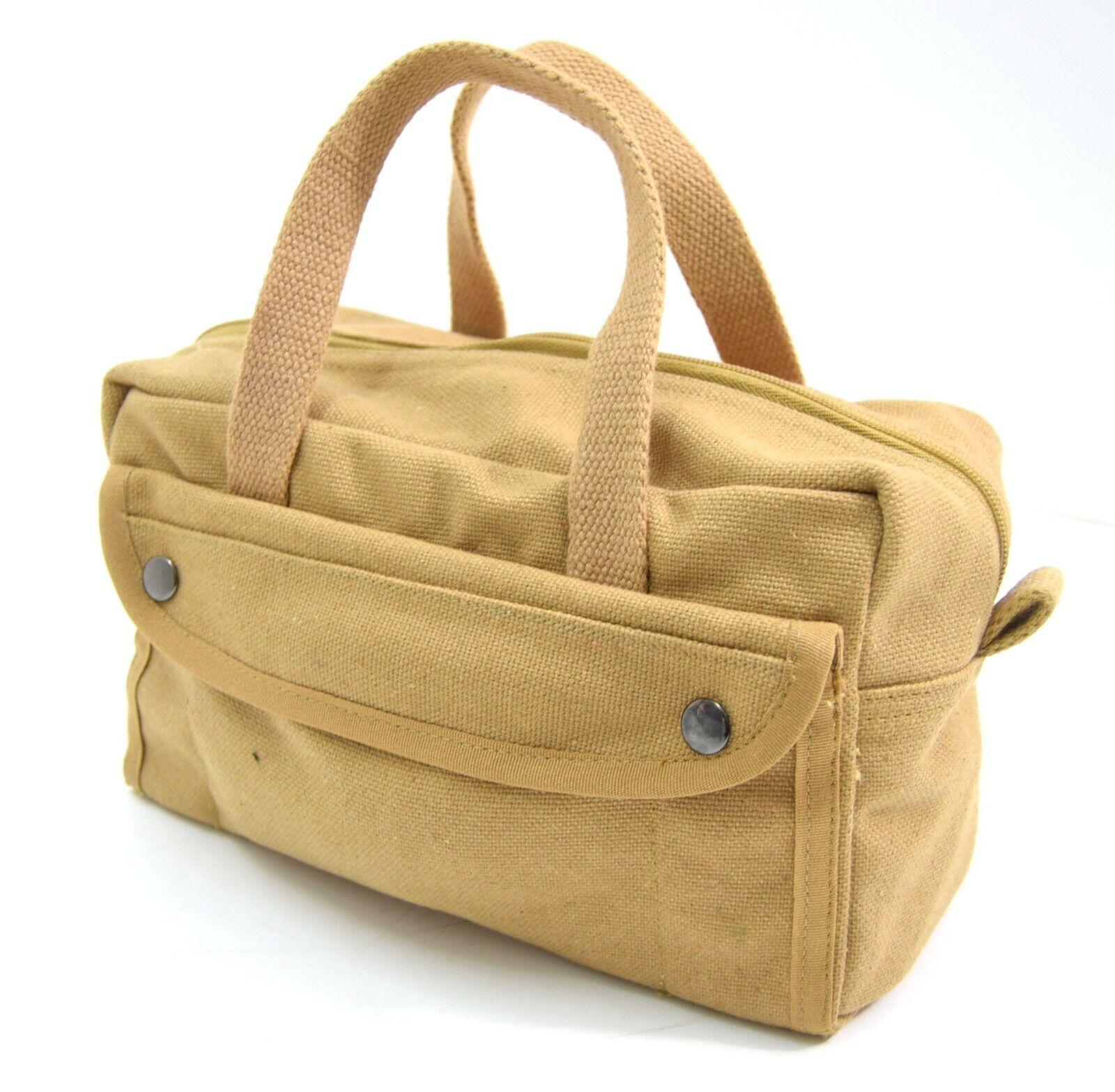 US Army WW2 Style Canvas Tool Bag Very Strong Tankers Tools Kit Storage Bag Tan 
