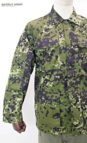 Danish Army M84 Camo BDU Shirt / Lightweight Jacket 4 Pocket Dancam Uniform