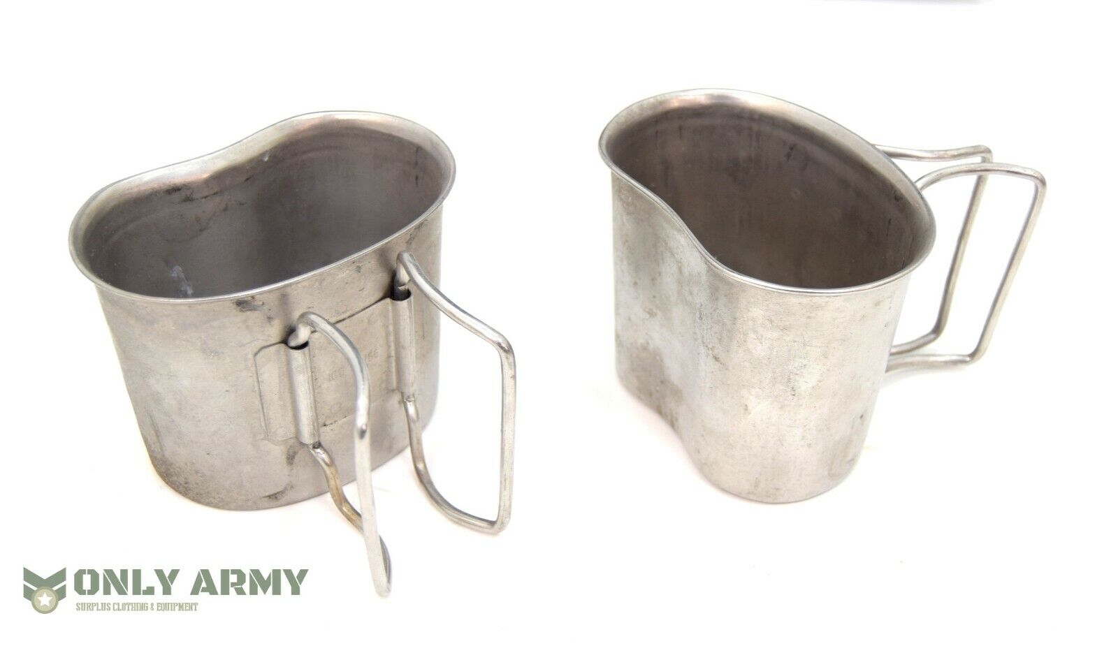 Dutch Army Stainless Steel Cooking Mug Cup Metal Cooking Open Fire Boiling Cups