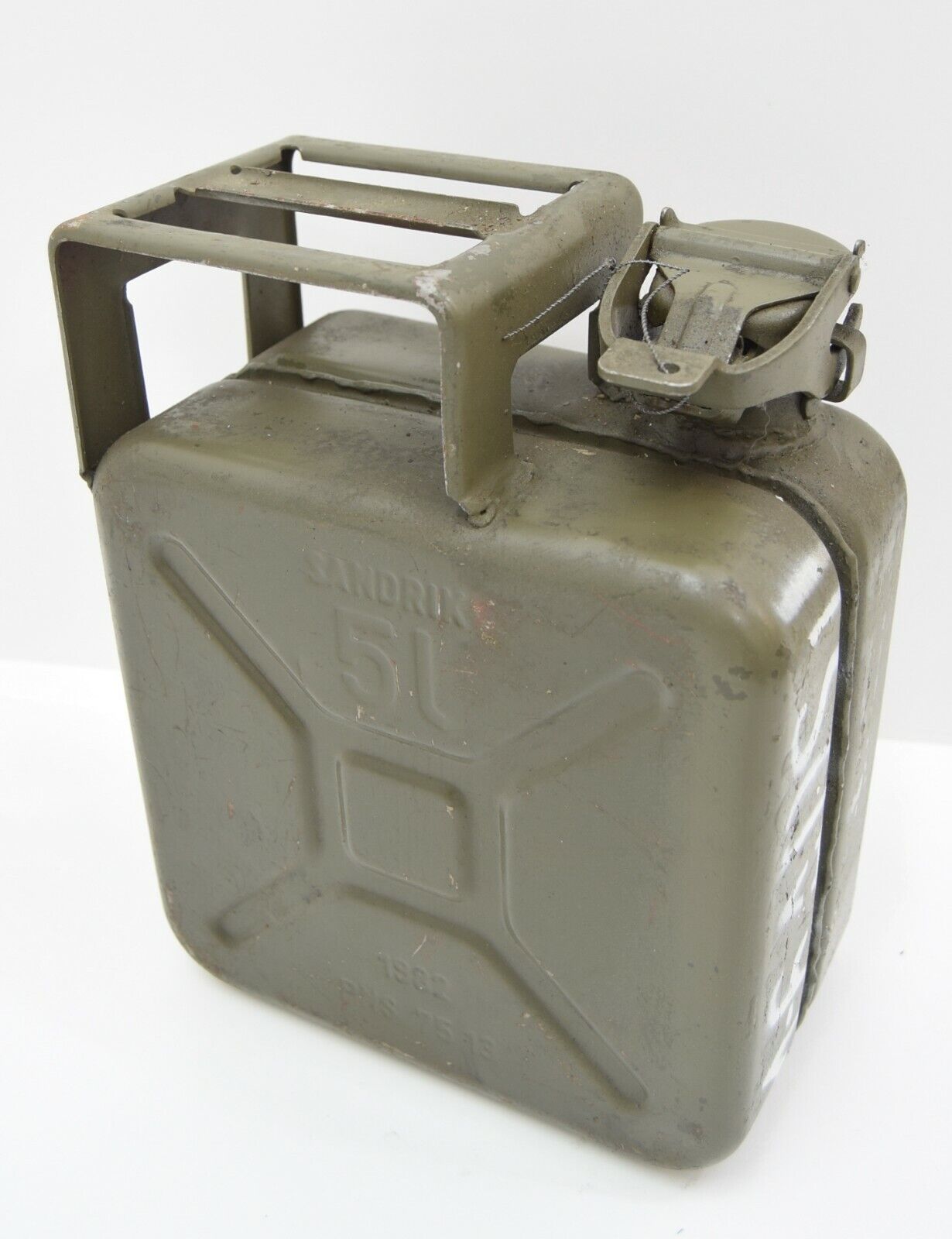 Original German Army 5 Litre Fuel 5L Can SANDRIK Military Petrol Can Rare Issue 