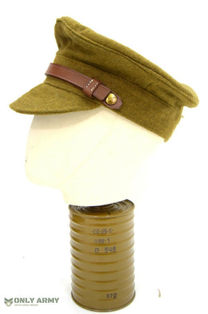 British Army WW1 Khaki Trench Cap Soft Peak Cap 1916 Style Hat Dress Uniform