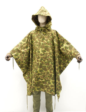 US Army WW2 Marines Corps Pacific Camo Poncho USMC Reversible Shelter Sheet Tarp