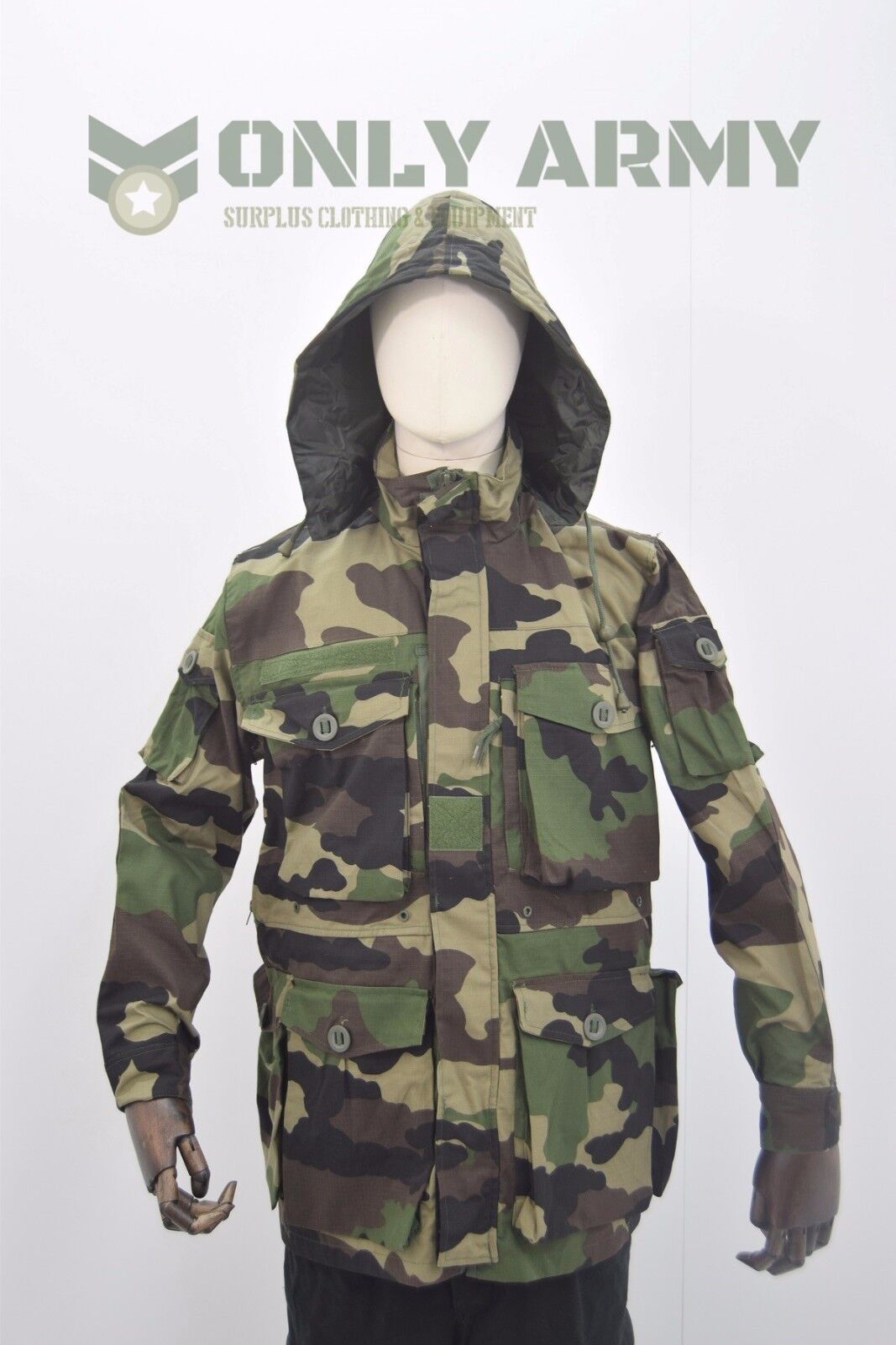 French Army CCE Camo Jacket Smock Woodland Ripstop HIGH QUALITY Felin T4 / F4