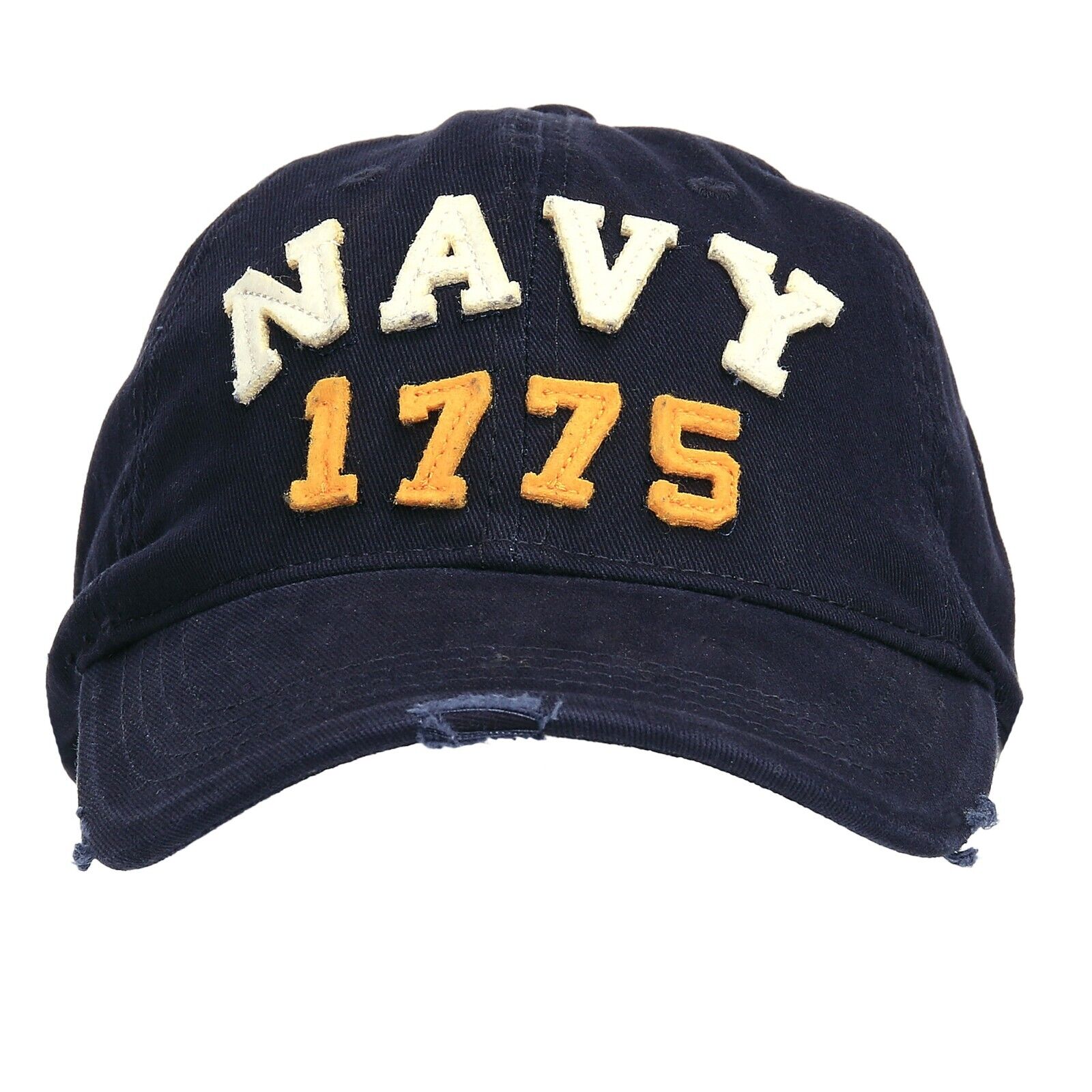 Vintage US NAVY 1775 Baseball Cap USN Army Sun Summer Cap Embroidered Premium