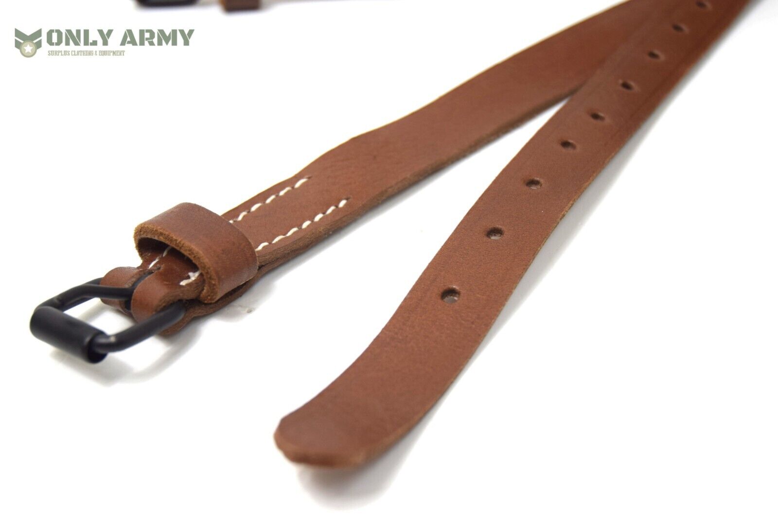 Vintage Swiss Army Leather Utility Strap Belt Blanket Tie Down General Purpose
