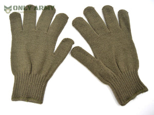 Belgian Army Soft Wool Blend Gloves Winter Utility Knitted Gloves Outdoor Work 