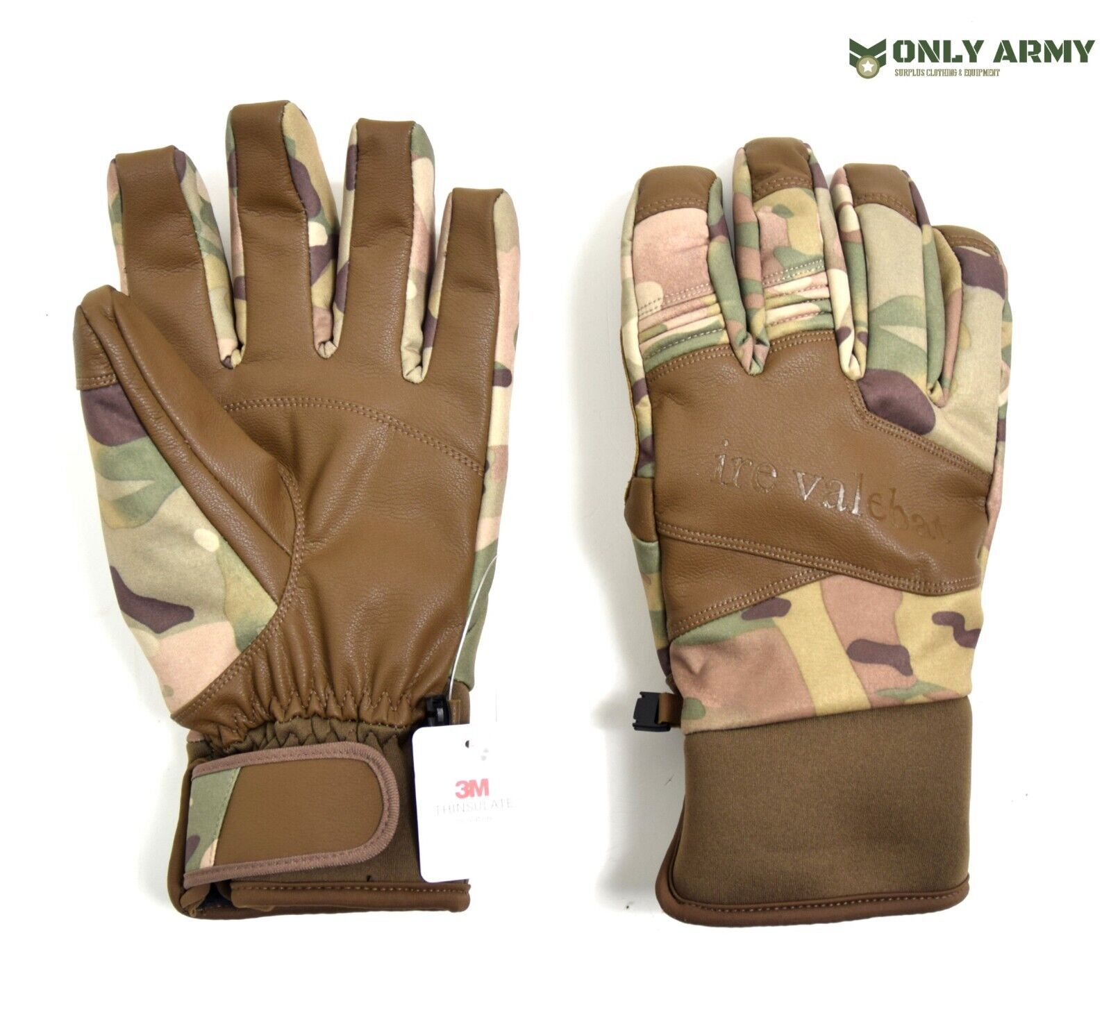 Premium MULTICAM Cold Weather Gloves ECW Outdoor Thermal 3M Thinsulate Army