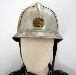 Serbian / Yugoslavian Fire Service Helmet Aluminium Fire Fighter Military Helmet