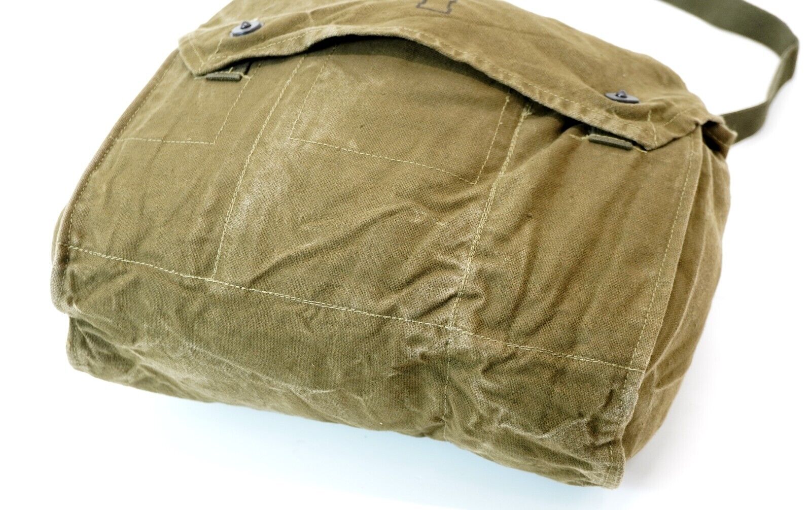 Finnish Army Gas Mask Bag Satchel Side Bag Utility Fishing Hunting Army Surplus