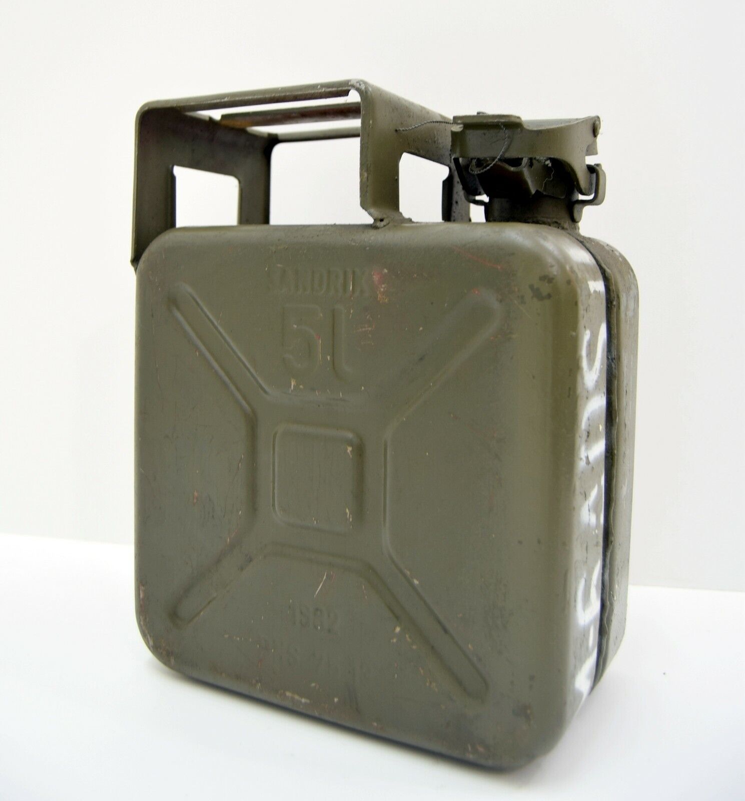 Original German Army 5 Litre Fuel 5L Can SANDRIK Military Petrol Can Rare Issue 