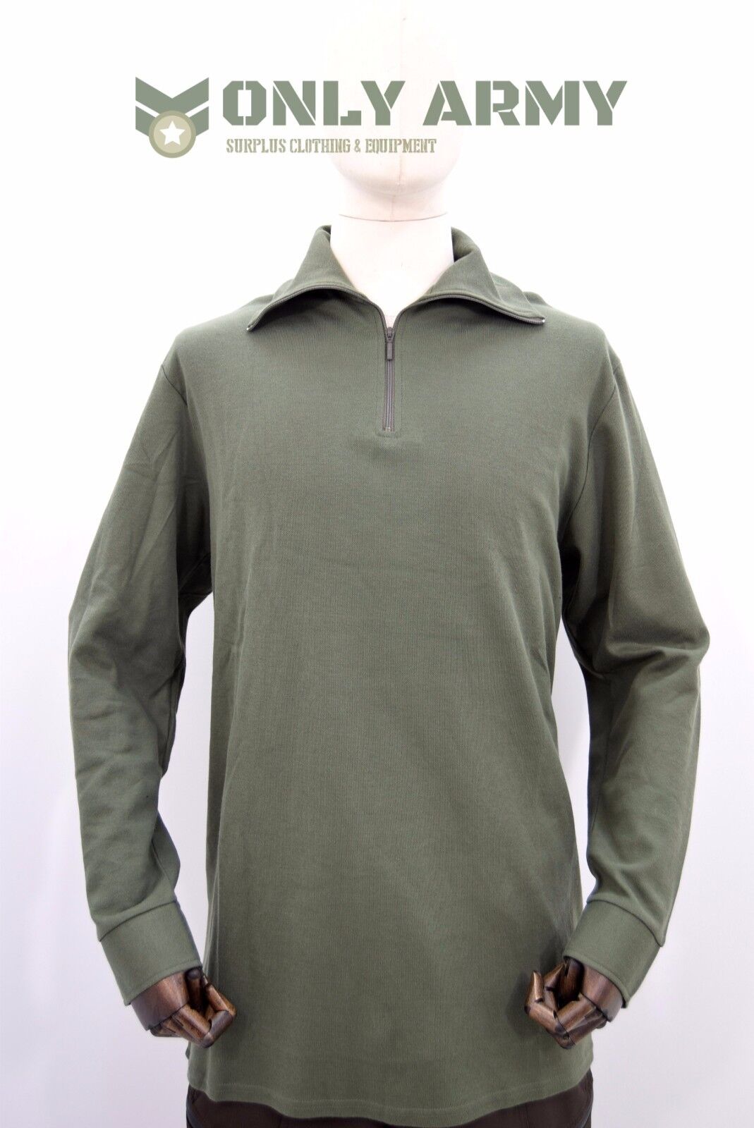 French Army Norgie Top Thermal Half Zip Norwegian Top Cold Weather Shirt Norgi