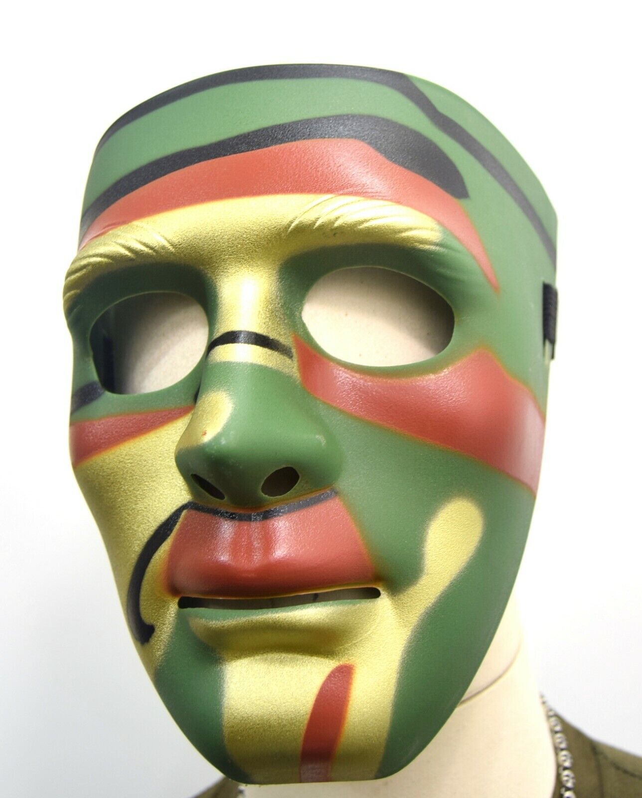 Camo ABS Plastic Protective Full Face Mask Hockey Airsoft Hard Shield Camouflage
