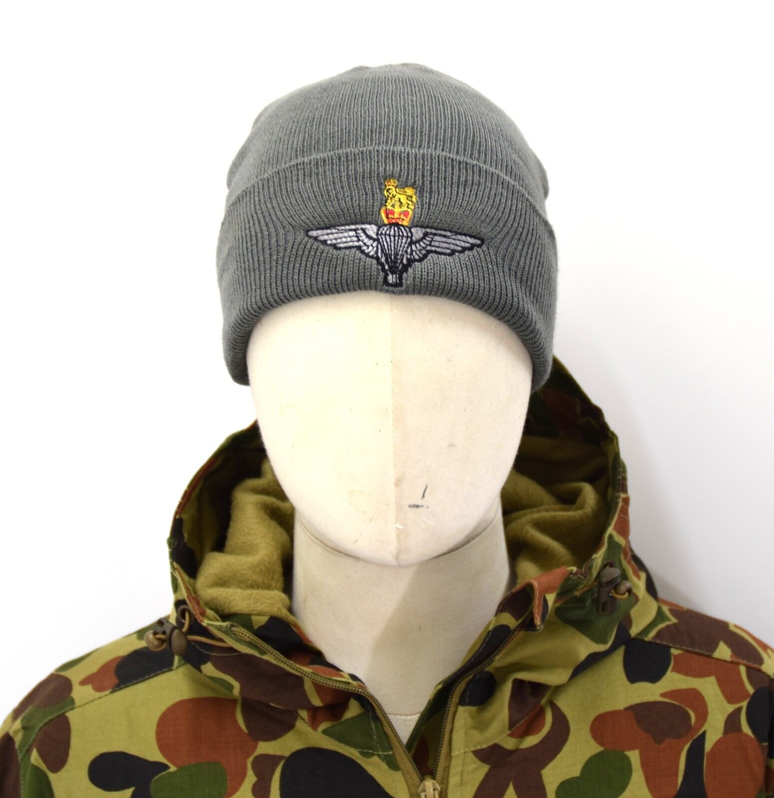 British Army Parachute Regiment Beanie Hat Cold Weather Watch Cap Para Paras