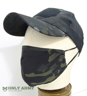 MULTICAM ® Night Camo Face Mask SF Army Thrudark Style MTP Black Face Covering