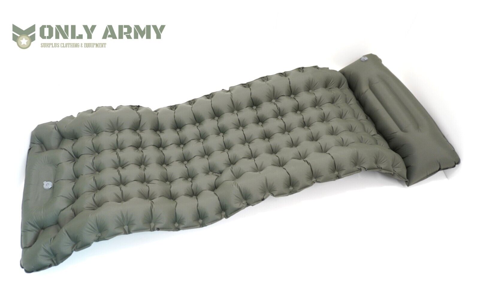 Army Military Style Self Inflating Mattress Mat Air Bed Single Olive Inflatable