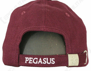 Maroon Para Pegasus Baseball Cap Parachute Regiment British Army Airborne Hat 