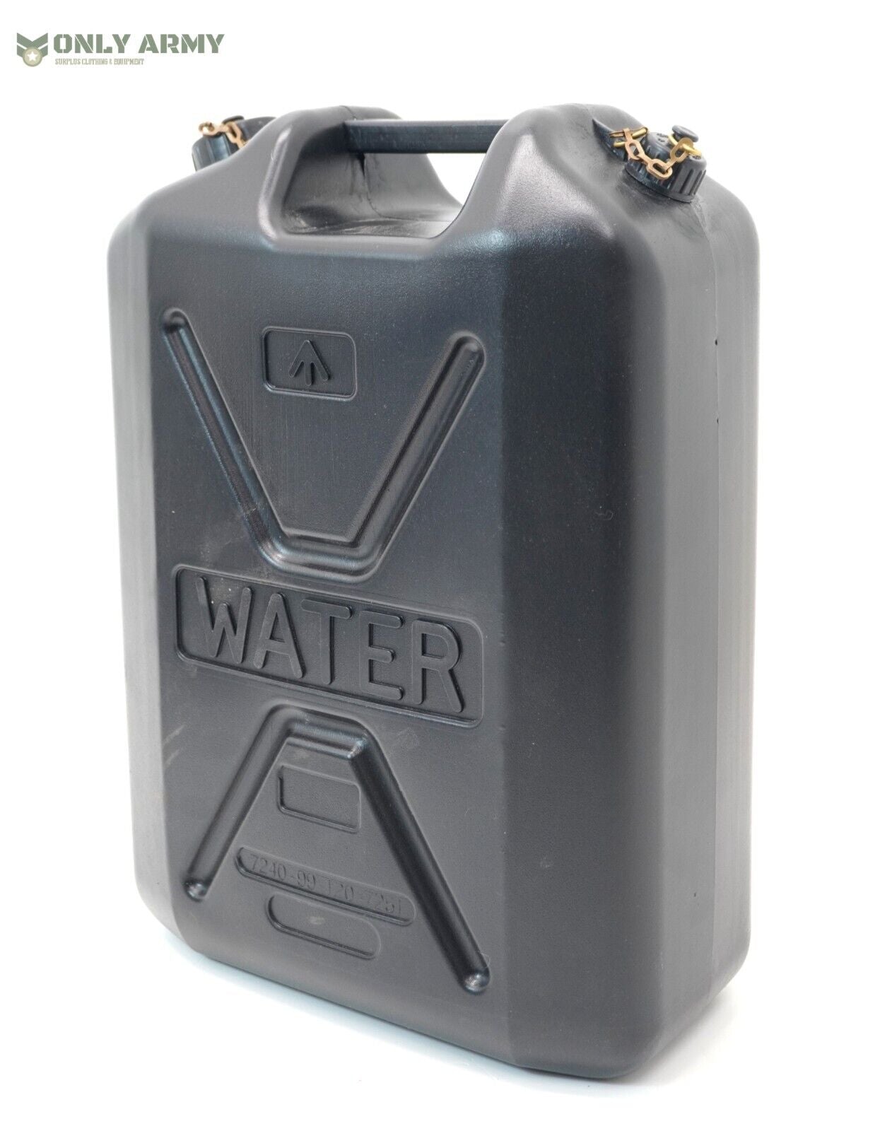 NEW British Army 20L Litre WATER Jerry Can Fuel Can Hardened Plastic Container