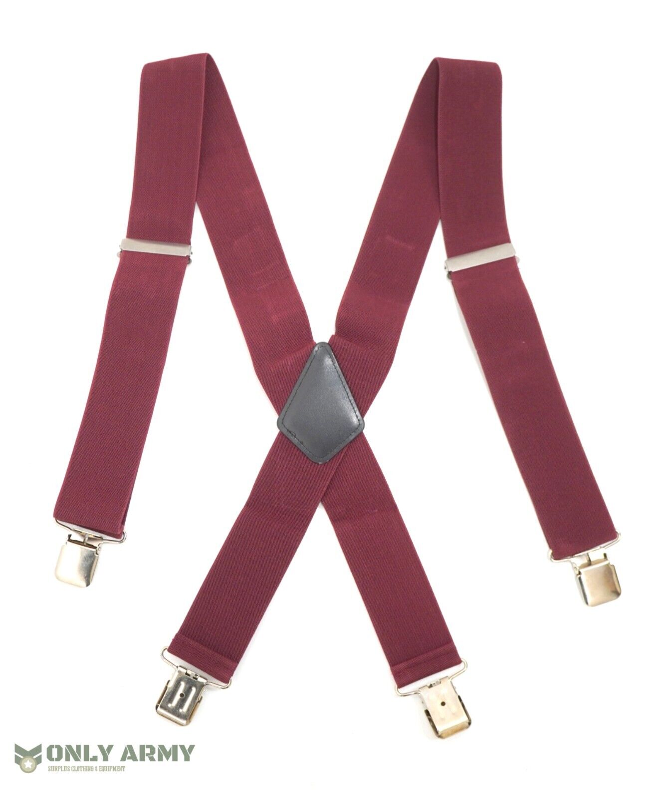 Maroon Braces Elasticated Clip On Para Parachute Regiment Dress Uniform Army