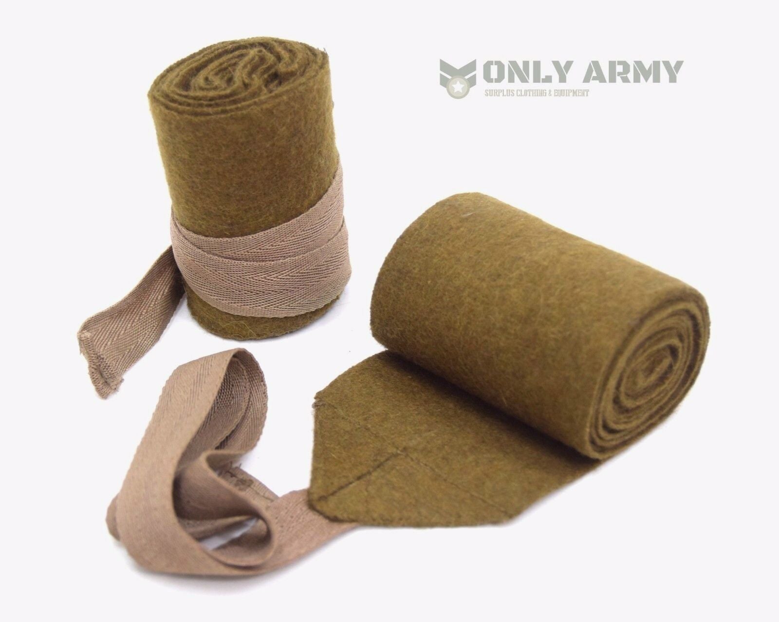 1940's WW2 British Army Style Puttees Extra Long Wool Wraps Gaiters Military