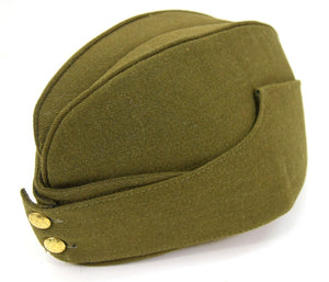 British Military 1940's Side Cap Army / RAF Kings Crown WW2 Chip Forage Hat Cap 
