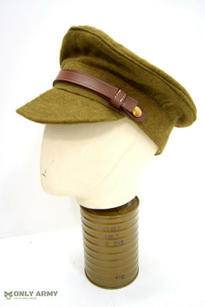 British Army WW1 Khaki Trench Cap Soft Peak Cap 1916 Style Hat Dress Uniform