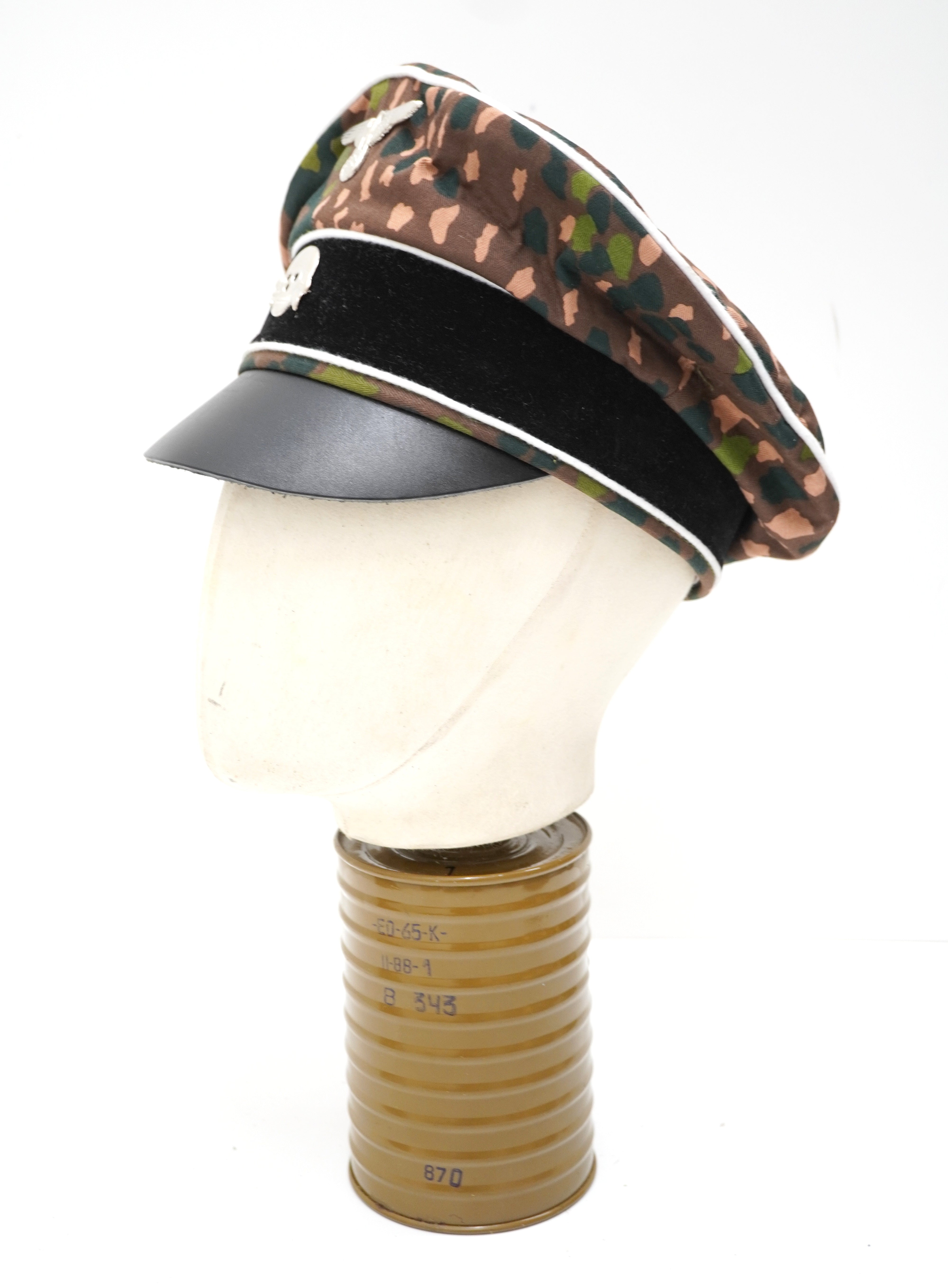 German Army WW2 Peak Cap In Pea Dot Camo / Visor Cap WWII – Only Army ...