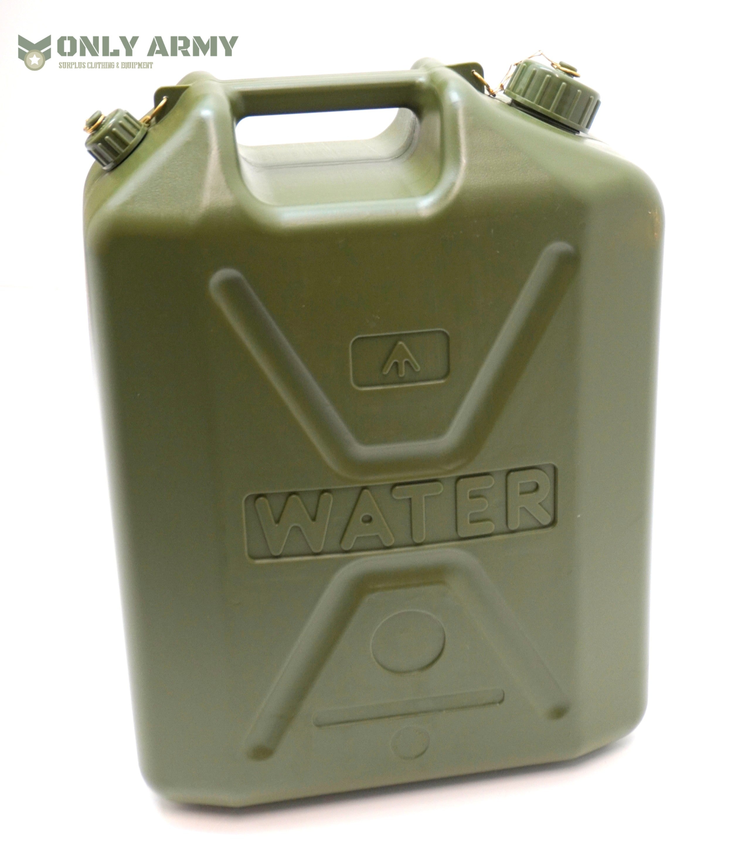 NEW British Army 20L Litre WATER Jerry Can Fuel Can Hardened Plastic Container
