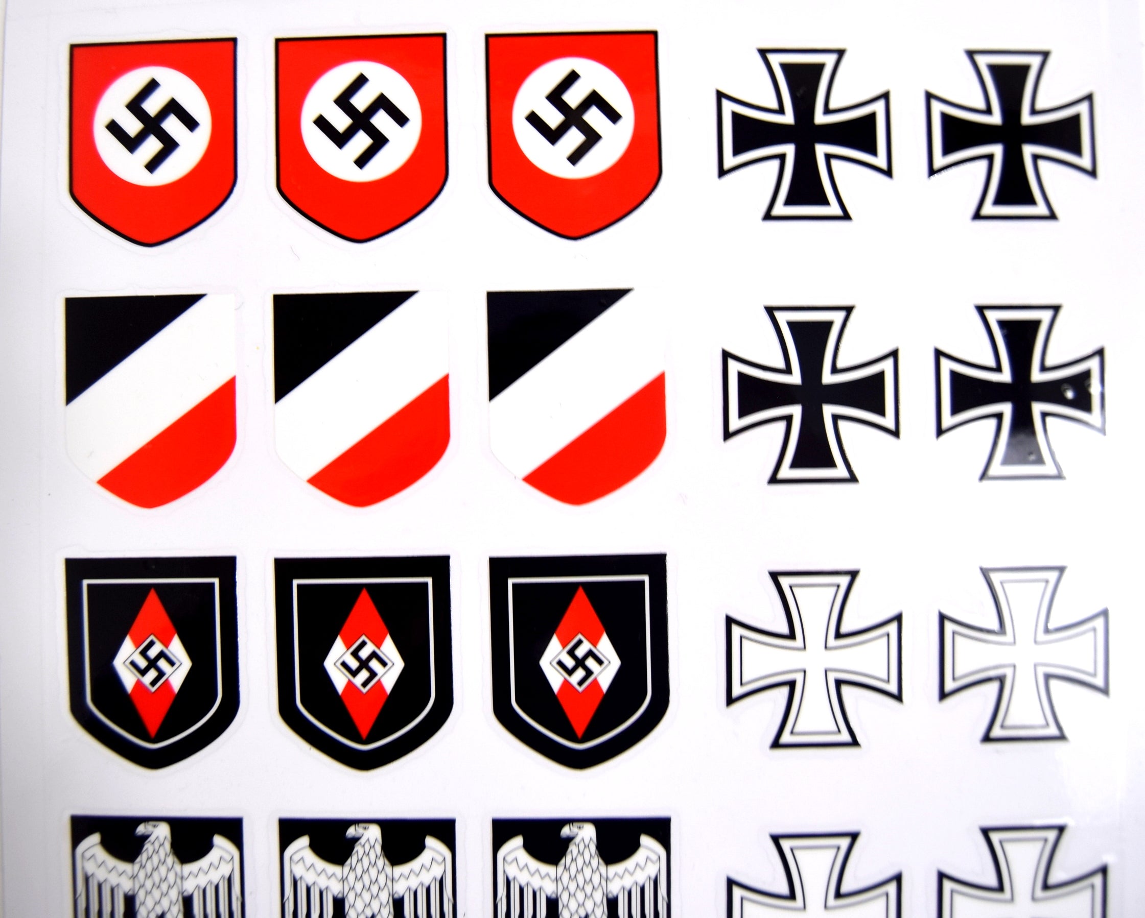 German Army WW2 Helmet Decals M40 M42 M39 Military Stickers