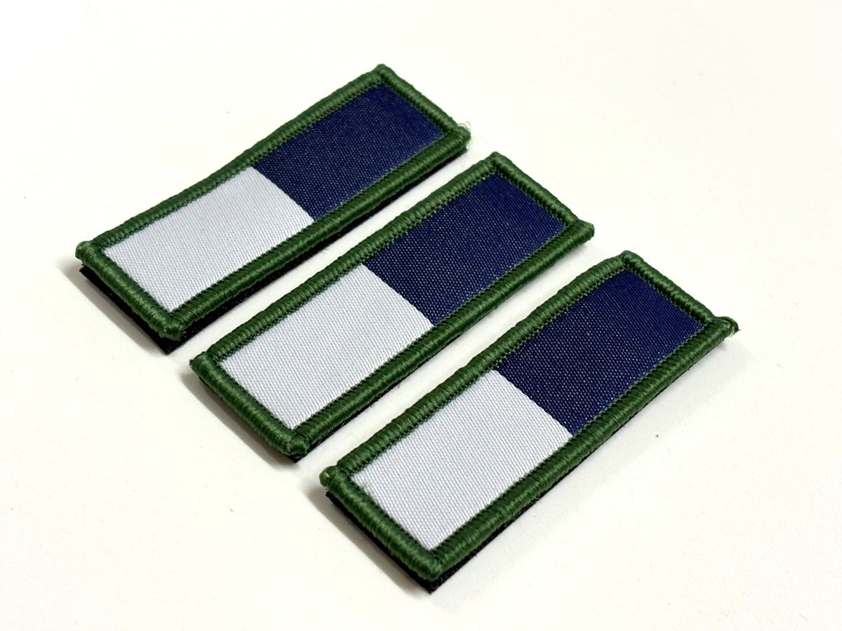 Pack of 3 x Royal Signals Cloth Flash TRF Badge / Patch Velcro Backed British Army Surplus