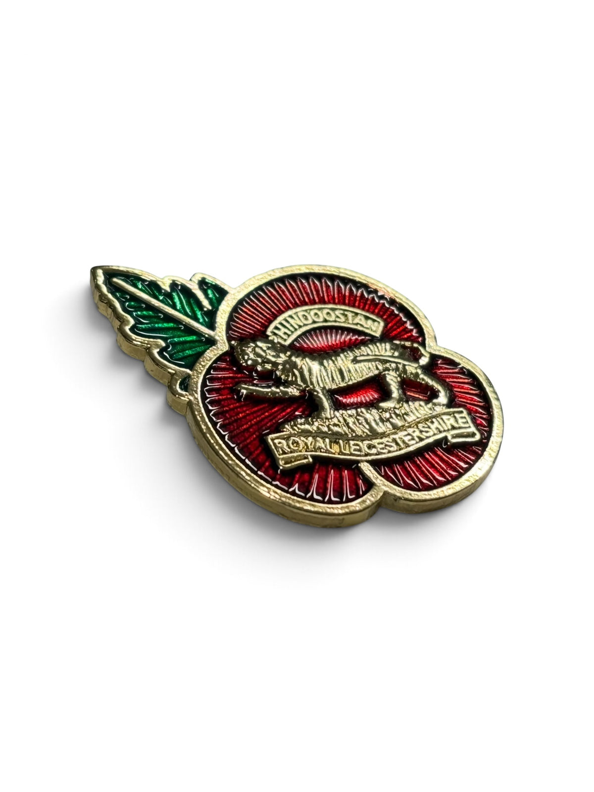 Royal Leicestershire Regiment Poppy Pin Badge Remembrance Day British Army Leicester 2026
