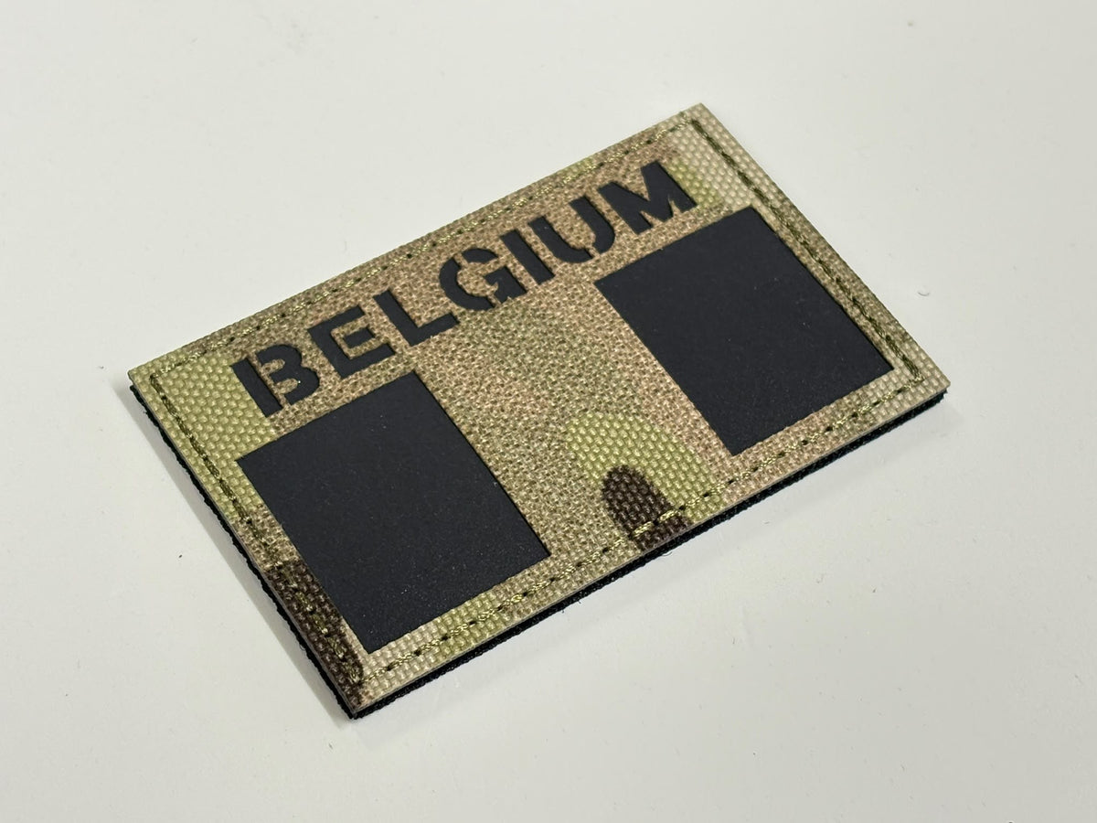 Belgian Army Multicam BELGIUM Velcro Patch Flag MTP Reflective Uniform Bergen Insignia Badge